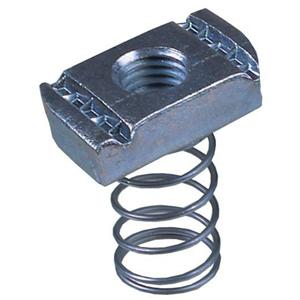 LCN8G M8 GALV Long Spring Channel Nuts - HDG